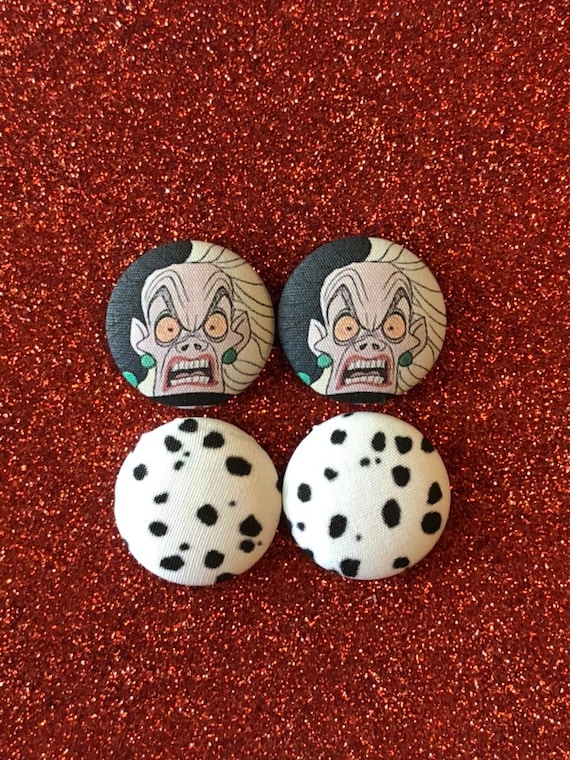 Cruella de vil earring set