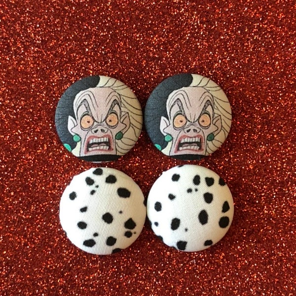 Cruella de vil earring set