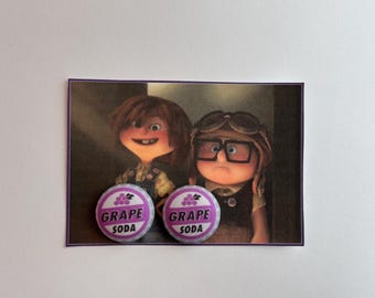 Grape soda adventure earrings