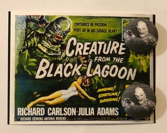 Creature from the black lagoon earrings