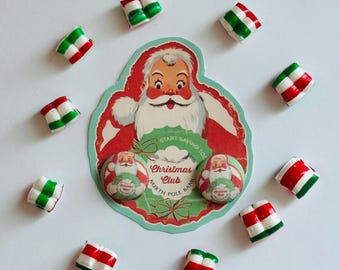 Vintage Christmas card inspired earrings