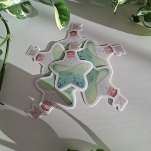 Sticker étoile-poison | Aquarelle originale