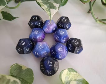 Hope & Fear - Daggerheart Duality dice | hand-painted pair of d12