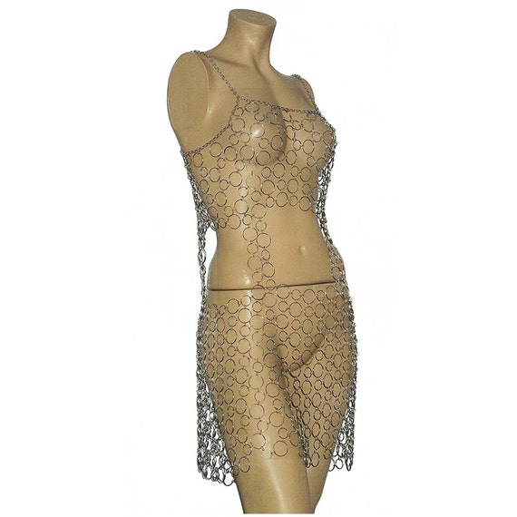 Made To Order / Chainmaille Made to Order Exotic Sexy Chain mail Dress.