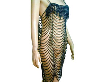 Black Chainmail Dress, Body chains