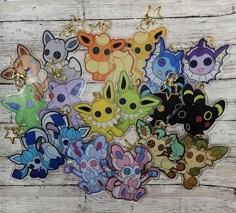 Plushemon Acrylic Keychains image 1