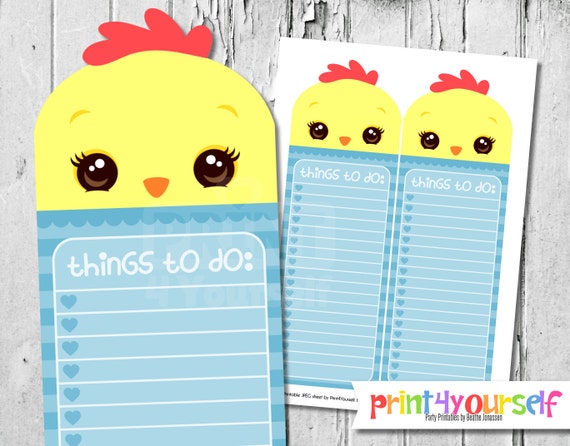 chicken to do list to do list kawaii to do list printable to