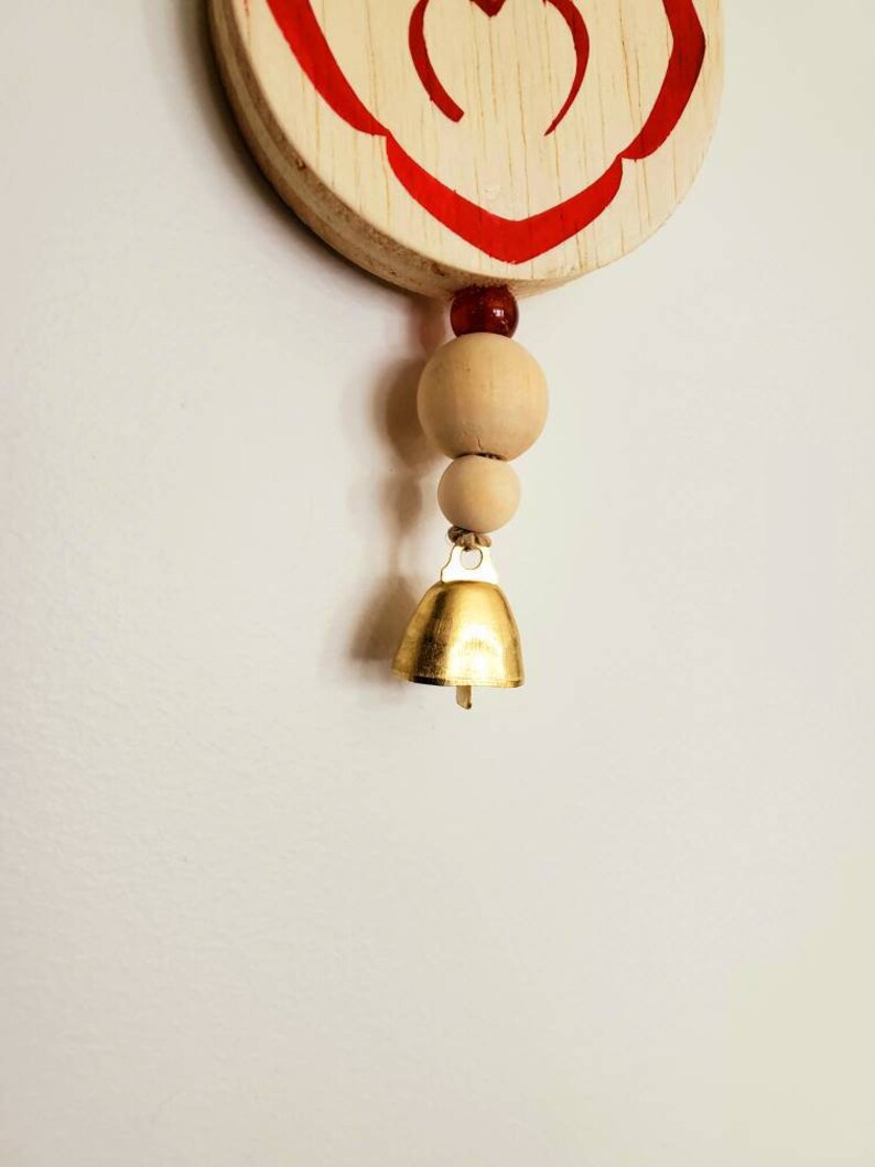 wood bead garland yoga decor boho wall hanging chakra wall hanging meditaion room chakra stones Chakra wall art mindfulness gift