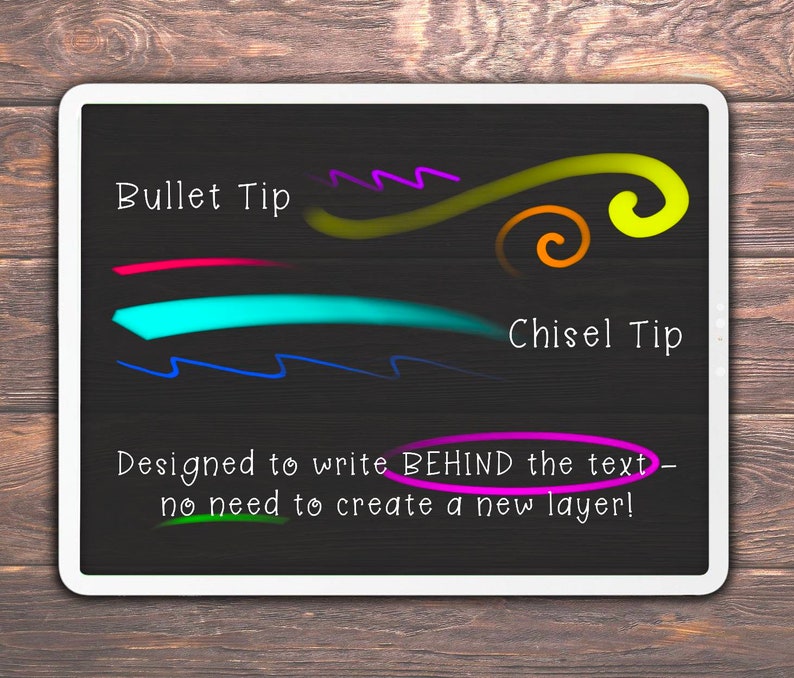 2 Highlighter Brushes for Procreate PLUS Vintage, Pastel, Bright Color