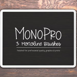 Procreate Monoline Brush Set: Fineliner Brushes for Lettering, Drawing, Manga (Digital Download)