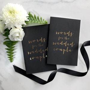 Speech Journals / Speech Books / Vow Journals / Booklets / Wedding Keepsake / Wedding Gift / Vow Books / Wedding Shower / Stevie and Bean