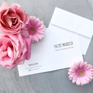 You're Married! / Though you've been living in sin for years, so NBD / Greeting Card / Funny Card / Wedding Card / Funny Wedding Card