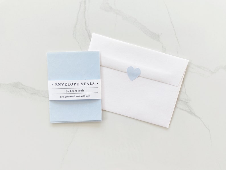 Heart Envelope Seals / Stickers / Envelope Seals / Heart / Etsy