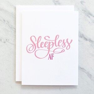 Mise au point automatique sans sommeil / Carte de voeux / Carte de naissance / Baby shower / Cadeau pour bébé / Carte amusante / Baby shower amusant / Nouveau bébé