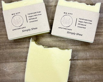 Unscented Shea Butter Soap - Vegan and All Natural