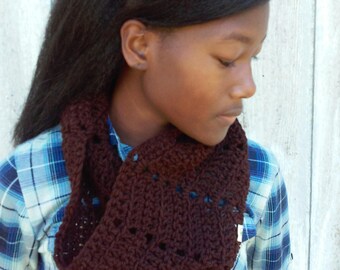 Sleepy Acorn Crochet Cowl | Crochet Cowl | Gift for Her | Chunky Scarf | Circle Scarf | Crochet Scarf | Crochet Cowl Scarf | Cowl Scarf