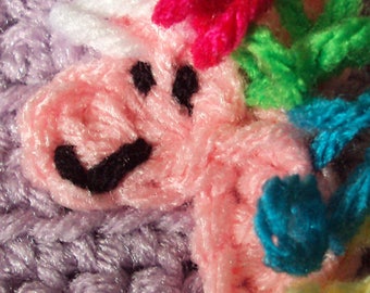 Crochet Pattern | Eunice Unicorn Crochet Applique Motif | Easy Crochet | Beginner Crochet | Crochet Patterns | Instant Download | PDF