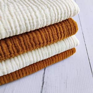 Muslin burp cloth with bamboo fleece backing, large burp cloth