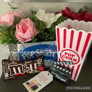 Movie Night Popcorn Favor