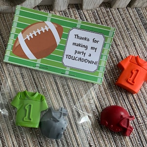 Ready..Set..Hike Football Party Favors|Crayons|Kids|Gifts|Favors|Football|Helmet|Jersey