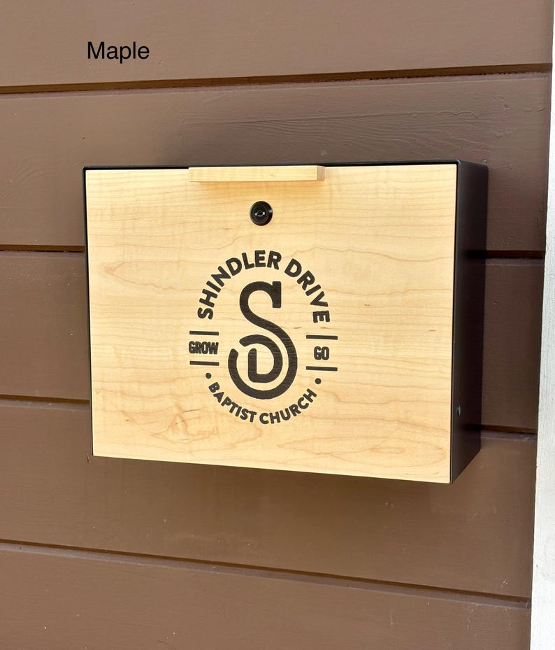 Wall Mounted Church Collection Box: Locking Donation Suggestion Box ...