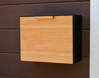 Mailbox Large, Douglas Fir Mailbox, Wall Mounted mailbox