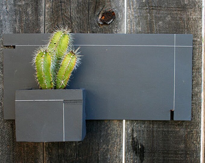 Wall Planter Hanging Planter Line Design Etsy