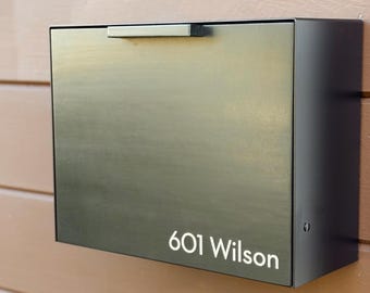 Mailbox, Black, Wall Mounted