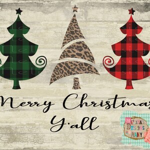 Merry Christmas Yall Design