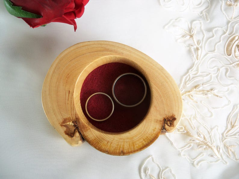 Rustic Ring Bearer Pillow Rustic Ring Bearer Box Country Wedding Ring Bearer Pillow Wooden Ring Bearer Pillow Handmade Ring Bearer Box