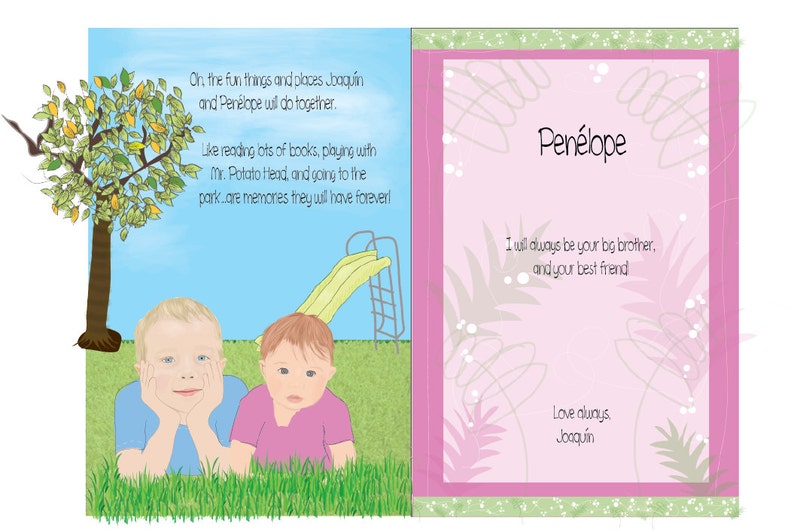 Big Brother Personalized Book Big sister book Sibling Book