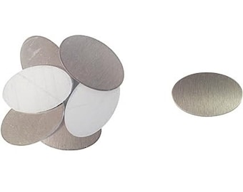 Oval Aluminum Stamping/ Engraving Blank, 1-3/8 Inch, (14 Ga.)