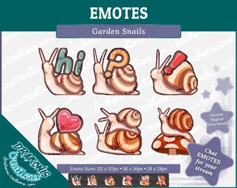 Garden Snail Emotes - Twitch, Discord, YouTube