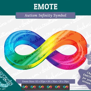 Autism Infinity Symbol Emote - Twitch, Discord, Youtube - Etsy