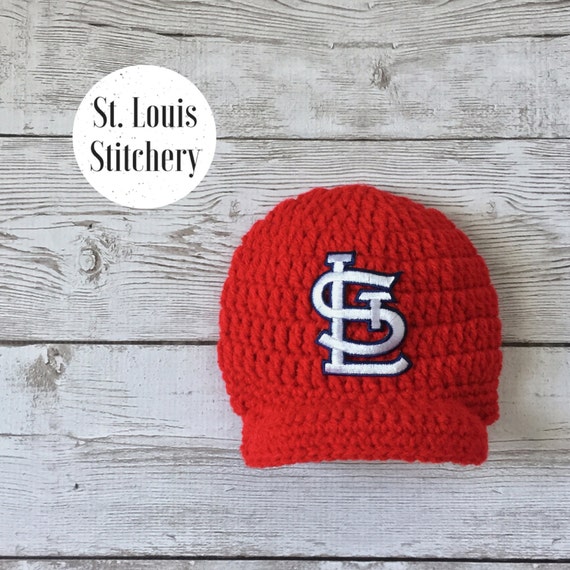 Baby Boy Red St. Louis Cardinals Inspired Hat / Newborn Photo