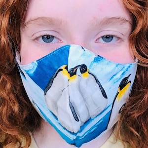 Emperor Penguin Face Mask (7 1/2&quot; x 4 1/2&quot;)