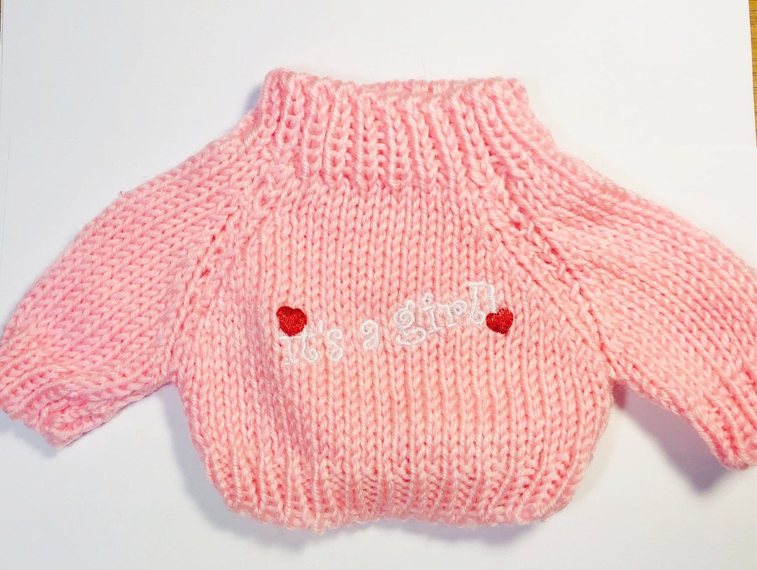 It's A Girl Baby Shower Sweater Fits 8 13 Etsy