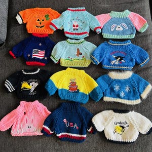 Sweaters for Plush, Dolls, Stuffed Animals & Teddy Bears (Fits 8 - 13&quot;)