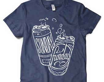 Sunday Funday Beer T-Shirt: Vintage Style Graphic Tee
