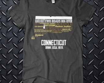 One of a kind IDAHO CRAFT BEER Typography/" t shirt