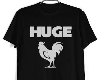 Huge Rooster Graphic T-Shirt: Swinger Lifestyle Apparel