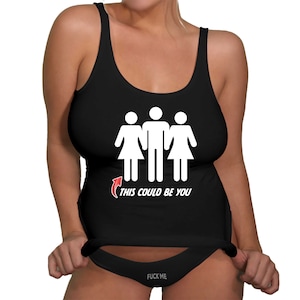 This Could Be You Tank Top, Hot Wife Swinger Clothes, Upside Down Pineapple Tank Top, Adult Humor Shirts, Women Summer Tank Top