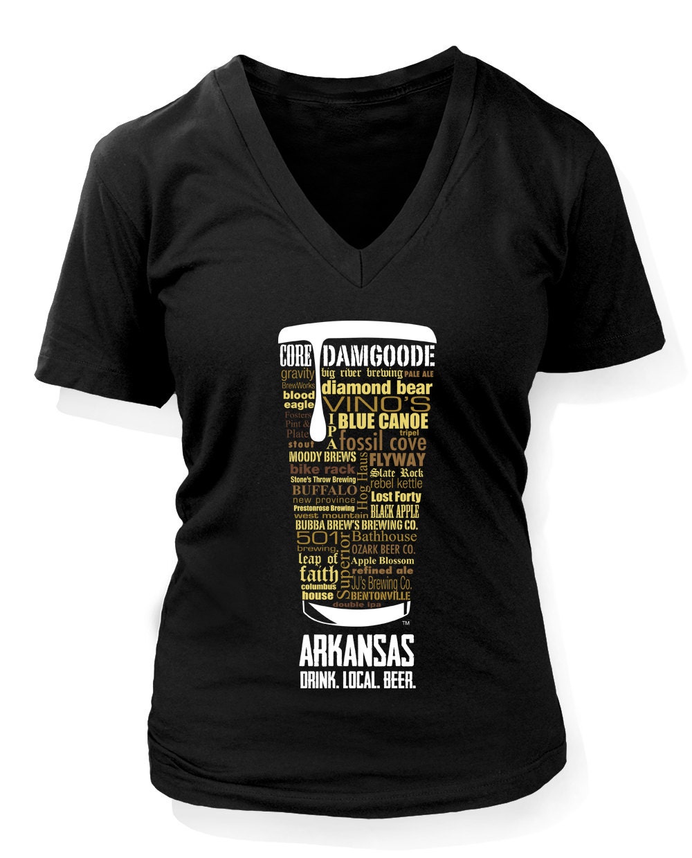 ARKANSAS Craft Beer V-neck Shirt