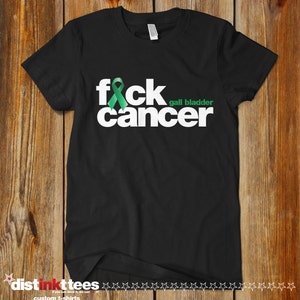 F*ck Gall Bladder Cancer T-Shirt: Ringspun Cotton Awareness Tee