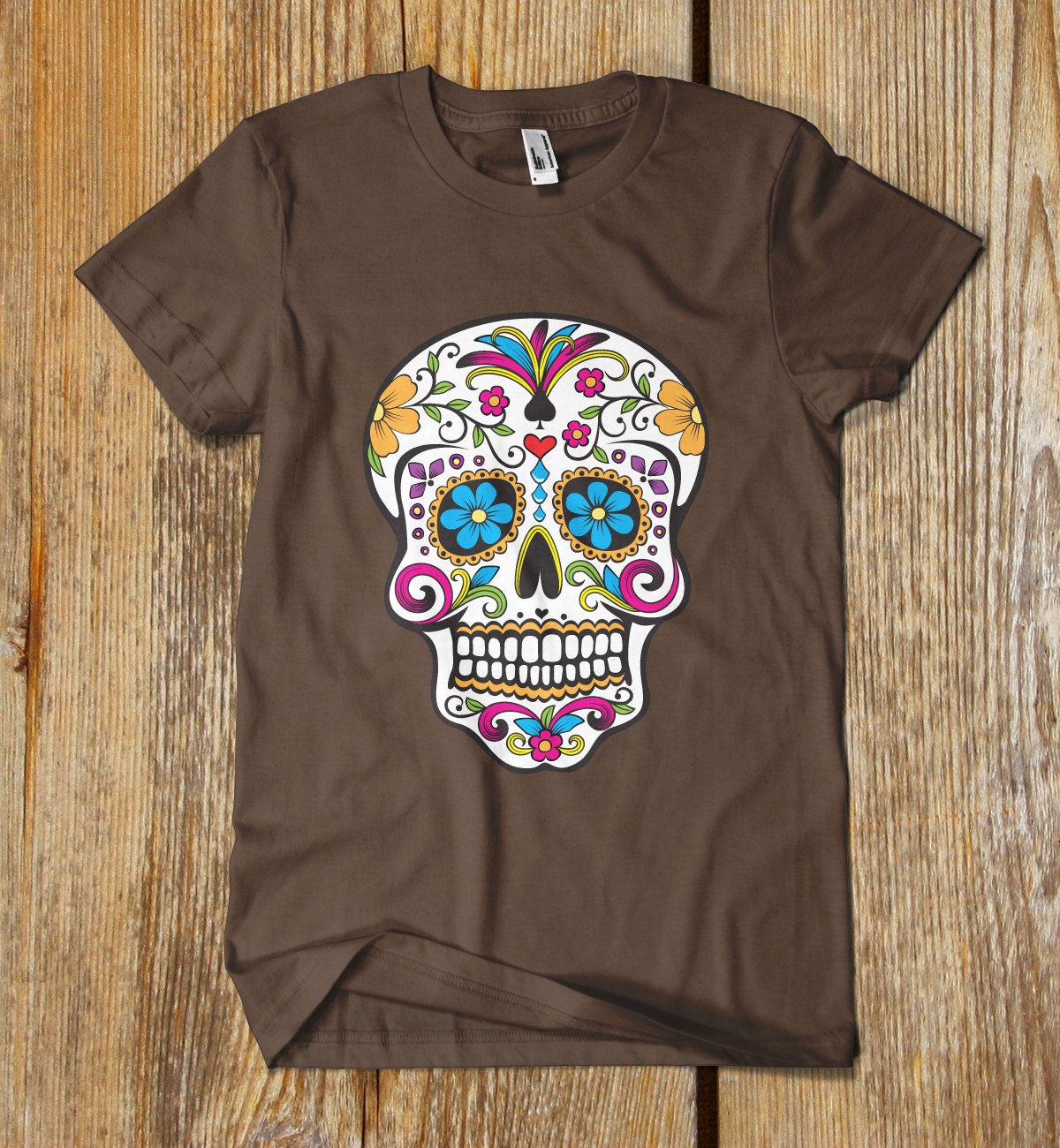SUGAR SKULL T Shirt. One of a Kindchristmas Gifts - Etsy