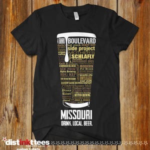 MISSOURI Craft Beer State breweries | Typography print | beer T-shirt | beer lover gift | Missouri Craft Beer Shirt | Beer mens gift idea