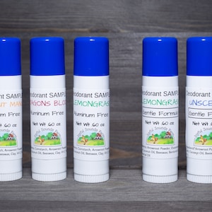 Natural Aluminum Free Deodorant SAMPLE SIZE