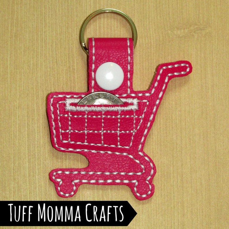 Snapon Shopping Cart Quarter Holder Key Chain / Bag Tag Etsy