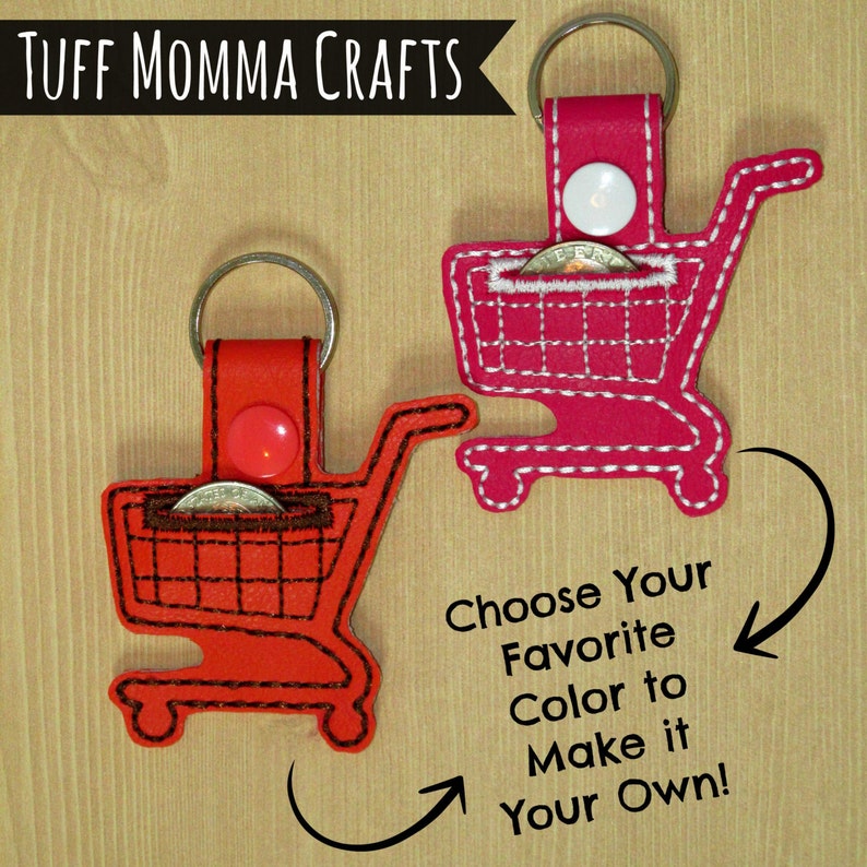 Snapon Shopping Cart Quarter Holder Key Chain / Bag Tag Etsy