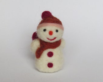 Handmade Snowman for Valentine's Day and Christmas ornament